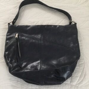 HOBO Blue Leather Shoulder Hobo Bag